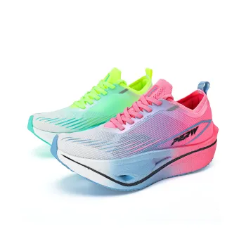 PERW Low Top Genuine Carbon Plate Running Shoes Unisex Mismatched Color Summer Night Aurora