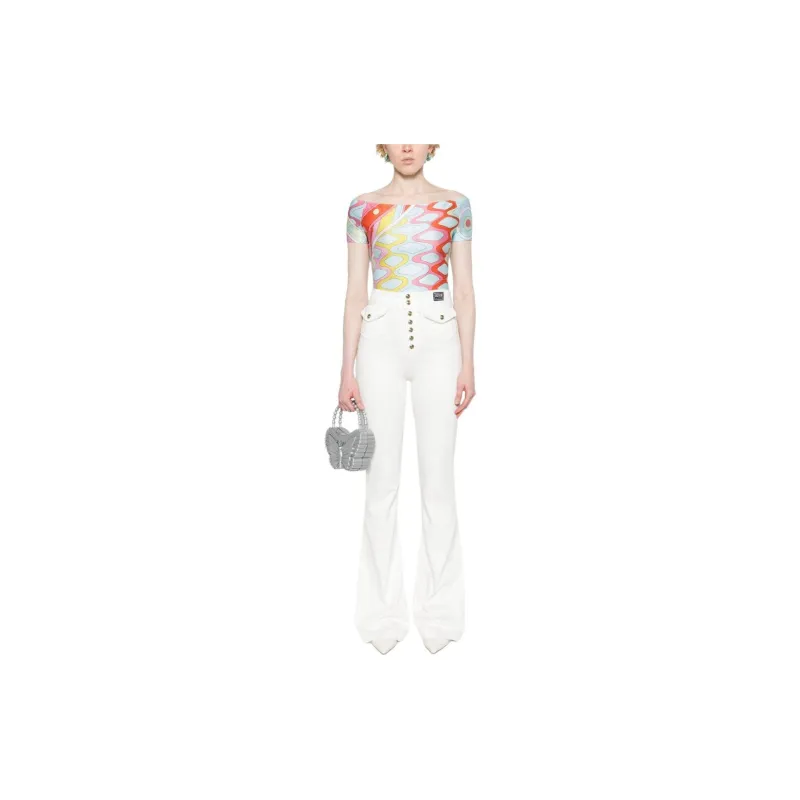 VERSACE JEANS COUTURE SS24 Jeans Women's White-1