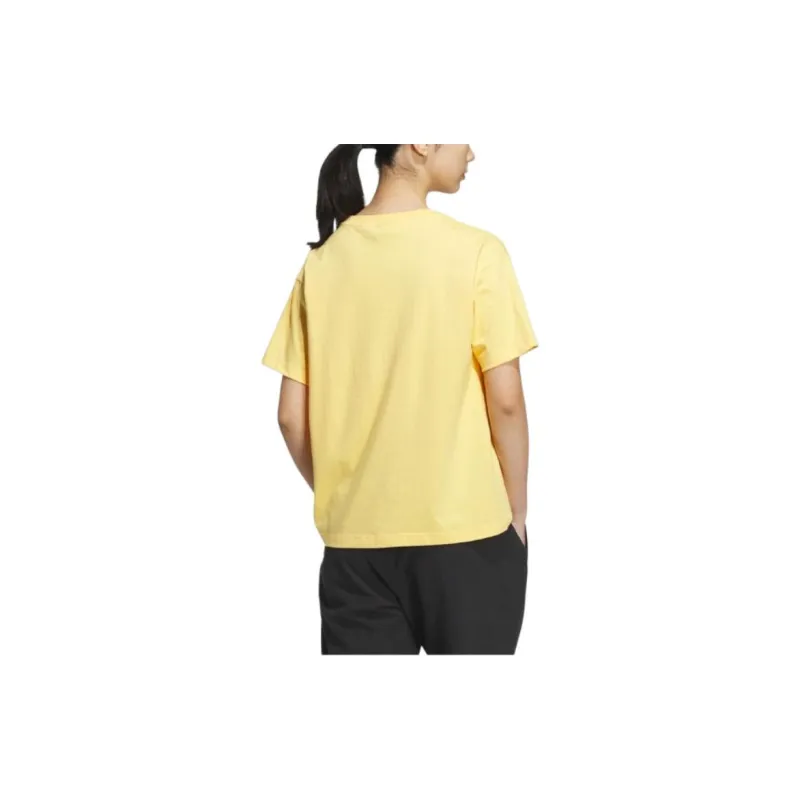 Adidas Regular T Shirt Women's Yellow-2