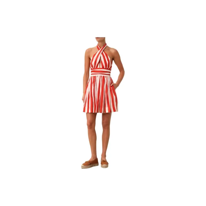 Zimmermann SS24 Sleeveless Dress Women's Red-3