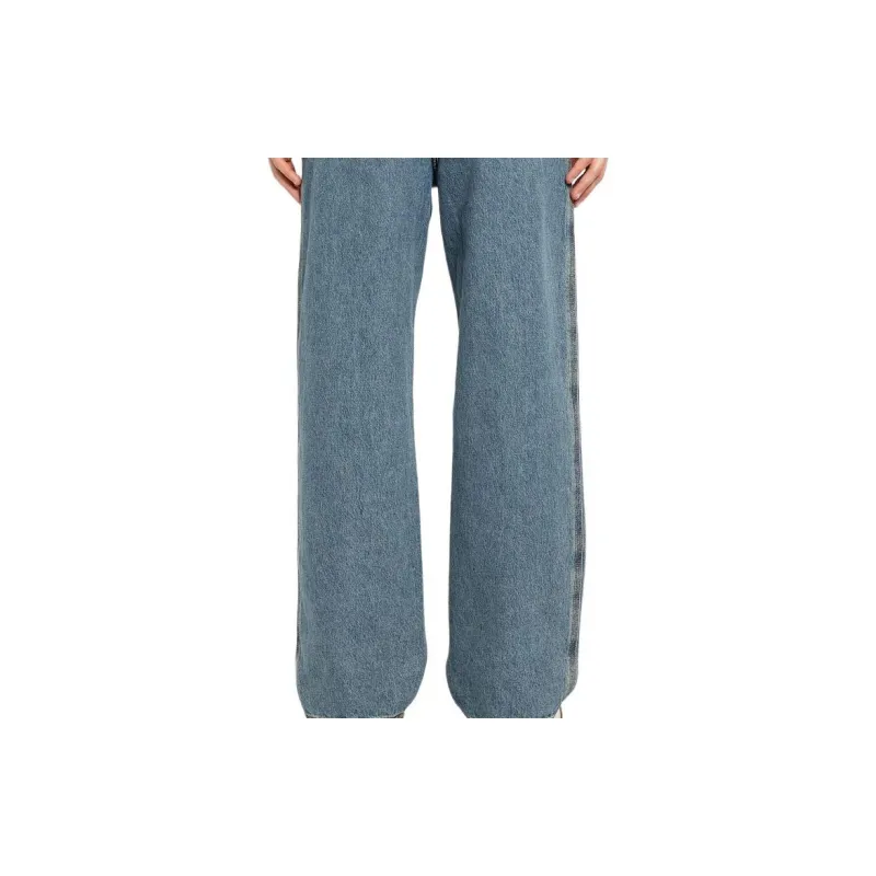 LOEWE Anagram Mid rise Straight Jeans-7