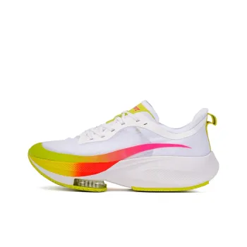 VOIT Running Shoes Unisex Low Top White Rainbow