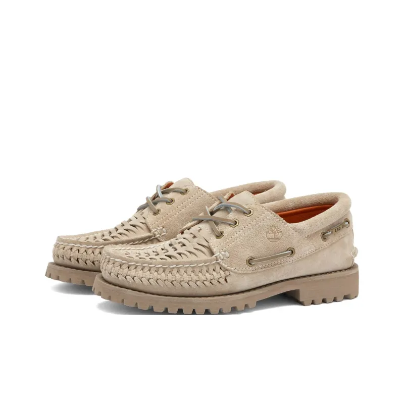 END. x Timberland AUTHENTICS Collection Anti Slip And Wear Resistant Breathable Low Top Casual Shoes Unisex Beige-2