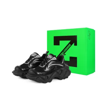 ZERO COSMOS Spacewalk Series Low Top Chunky Sneakers Unisex Black