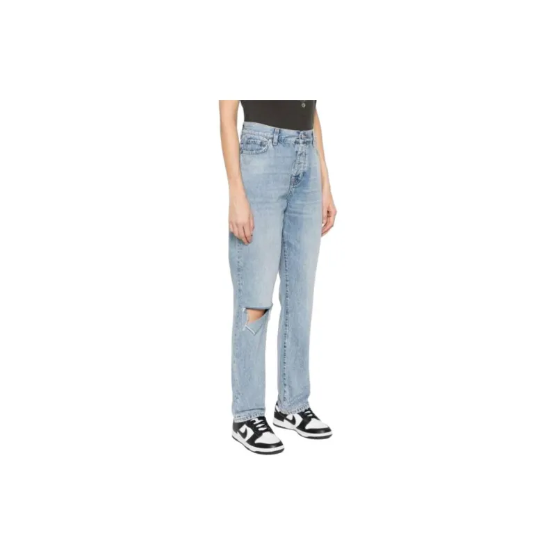 SEVEN FOR ALL MANKIND X Chiara Biasi Low rise Straight leg Jeans-3