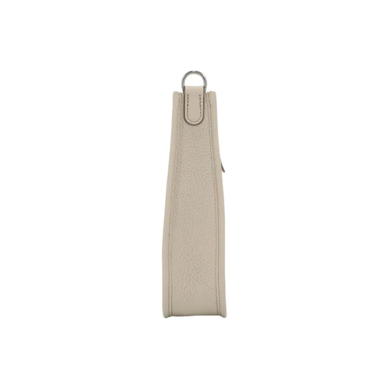 HERMES Evelyne Clemence Leather Shoulder Bag Crossbody Bag Mini Unisex 8L Beton Glacier White-3