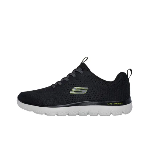 Skechers Summits Anti-Slip Wear-Resistant Low-Top Casual Shoes Men's Black