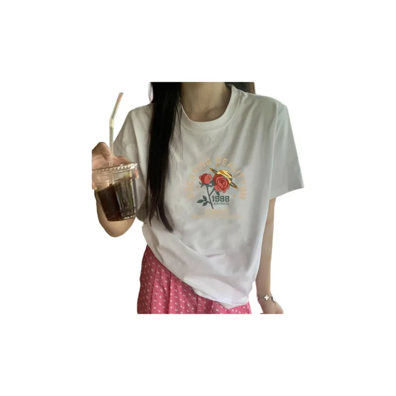 Weixi T Shirts Women's White-6