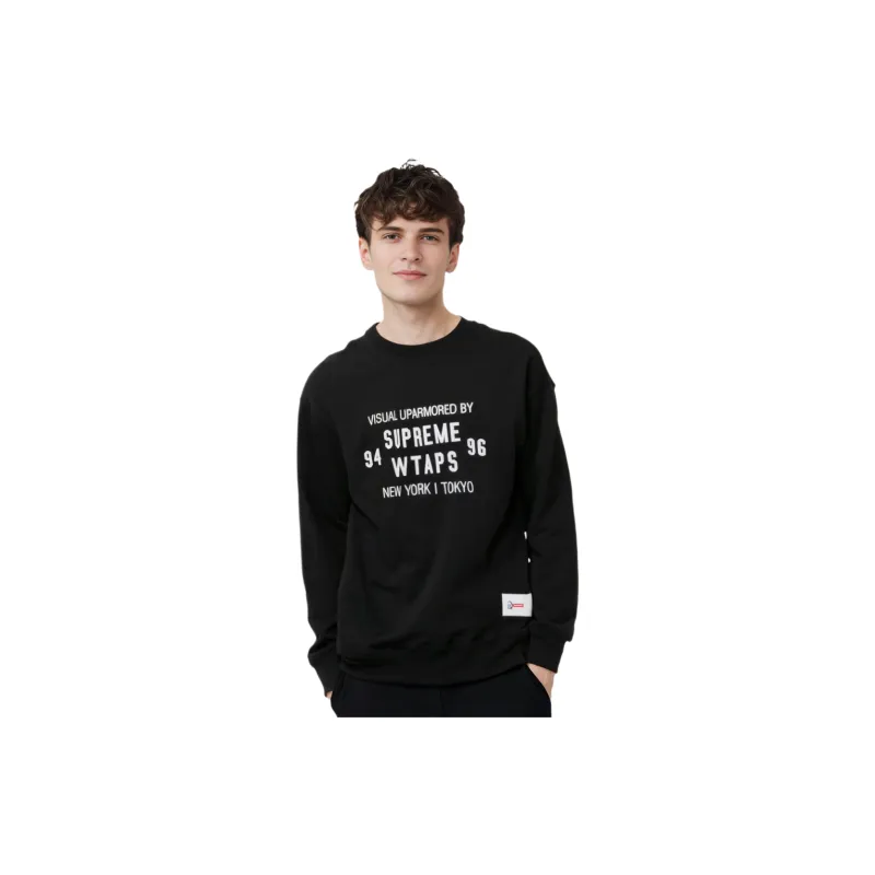 Supreme Wtaps Crewneck Black XL - POIZON Supreme Wtaps Crewneck Black XL - POIZON