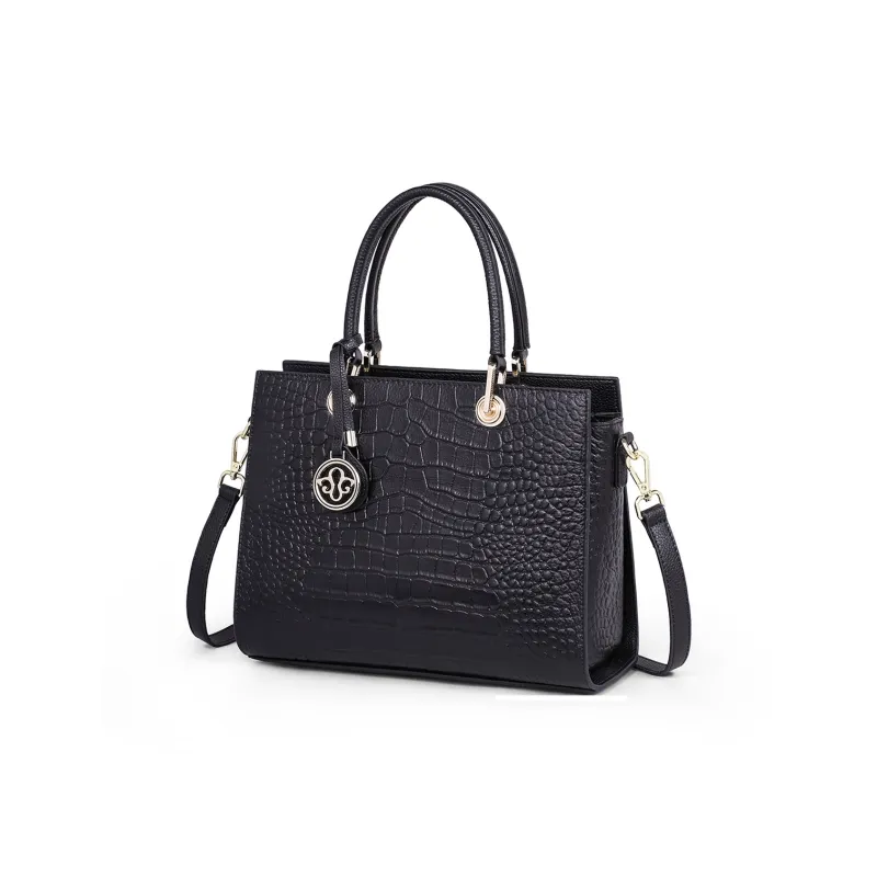 VINEY Cow Leather Shoulder Bag Crossbody Bag Regular Women's Black-2