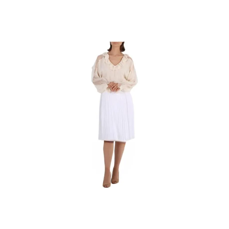 Burberry Casual Short Skirts Women's White-2