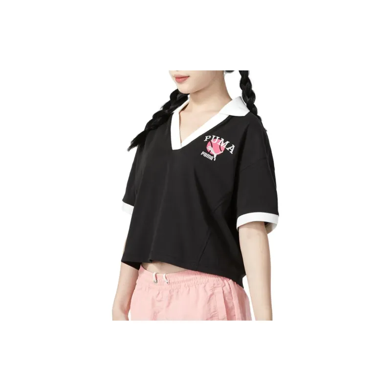 PUMA Polo Shirts Women's Black-2