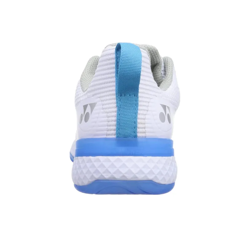 YONEX Shock Absorbers With Slip Resistant Features Low Top Badminton Shoes Unisex White Blue-2