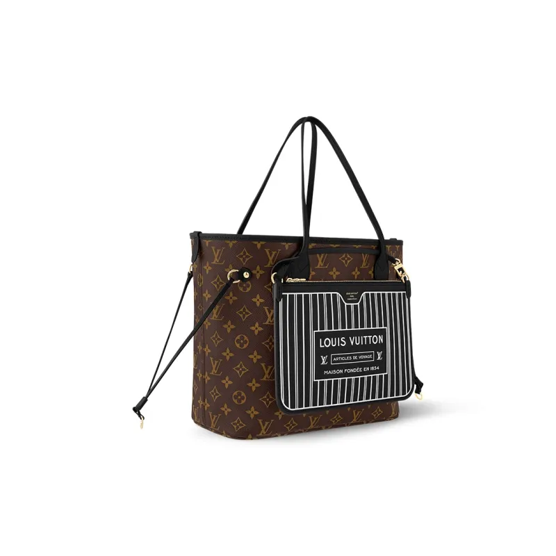 LOUIS VUITTON Neverfull Mm Inside Out Black-3