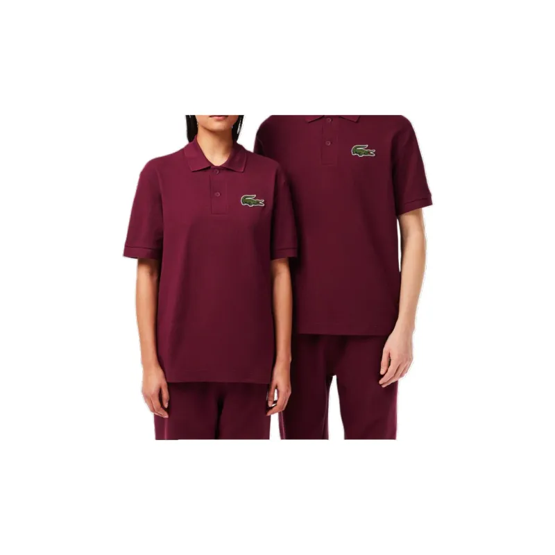 LACOSTE Logo Embroidered Short Sleeved Polo Shirt-2