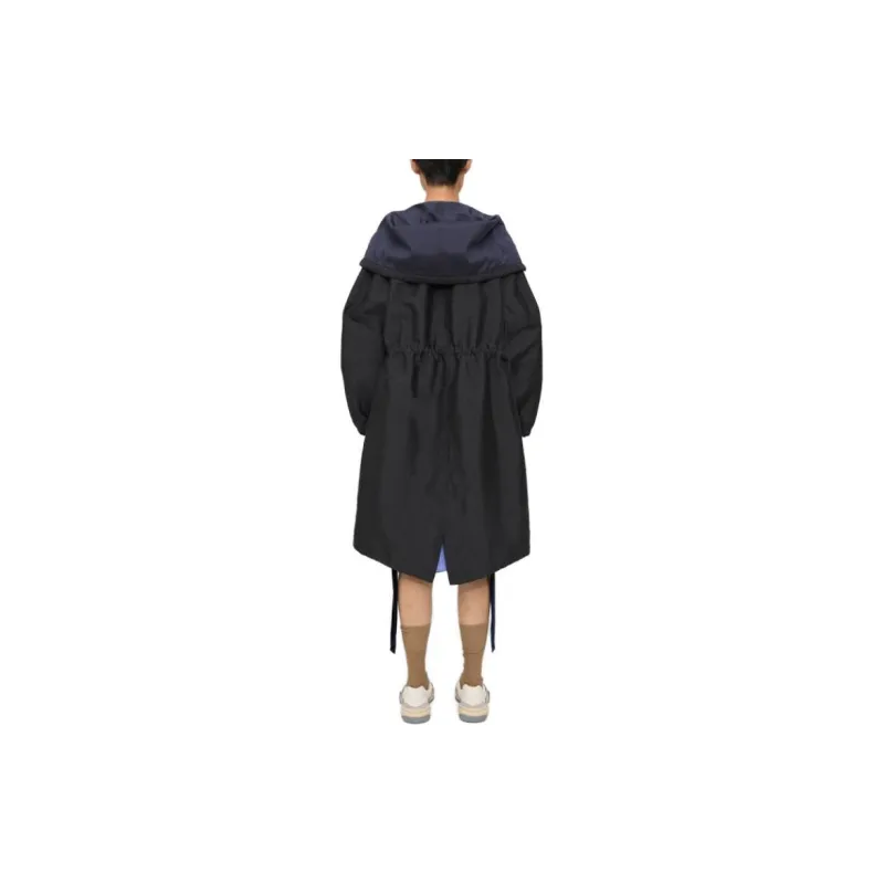 THEORY Designer Co-authored Collection Trench Coats Women's Black & Navy Blue-2