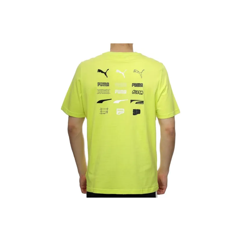 PUMA CLASSICS T Shirt Men's Lime Green-5