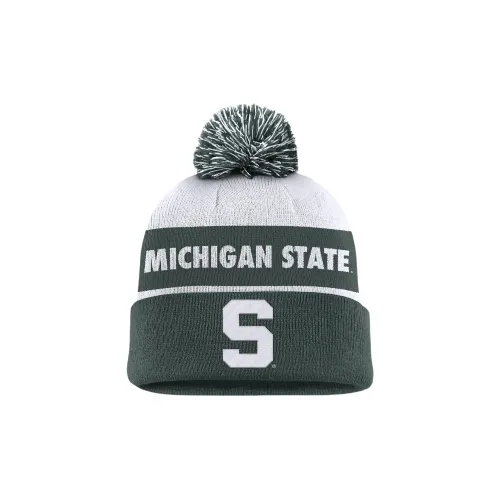 nike AV2608 Michigan State Spartans Primetime Peak Men's nike AV2608 College Cuffed Pom Beanie