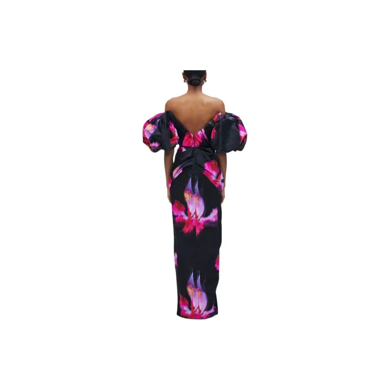 MARC JACOBS Future Floral print Strapless Gown-3