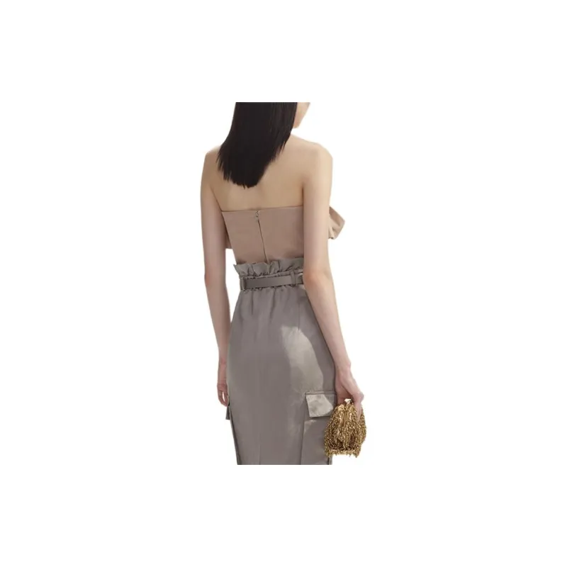 Self portrait Taffeta Bandeau Top-3