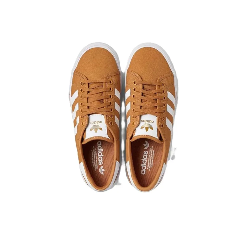 Adidas Originals Abaca Anti-Slip Wear-Resistant Low-Top Skateboard Shoes Unisex Yellow-4