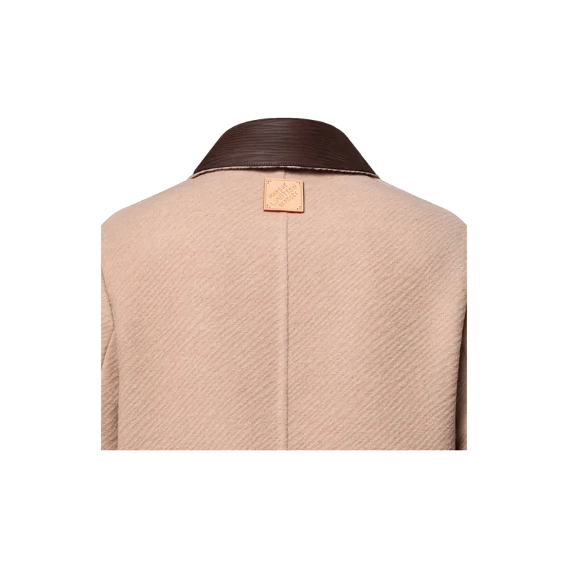 LOUIS VUITTON Double Face Silk And Wool Blend Chic Workwear Blouson-3