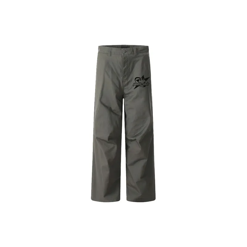 Beam Mix With Kimchi Casual Pants Unisex Gray Green-1