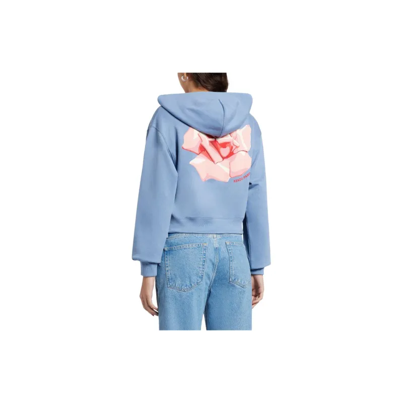 KENZO Rose Zip Up Hoodie-2