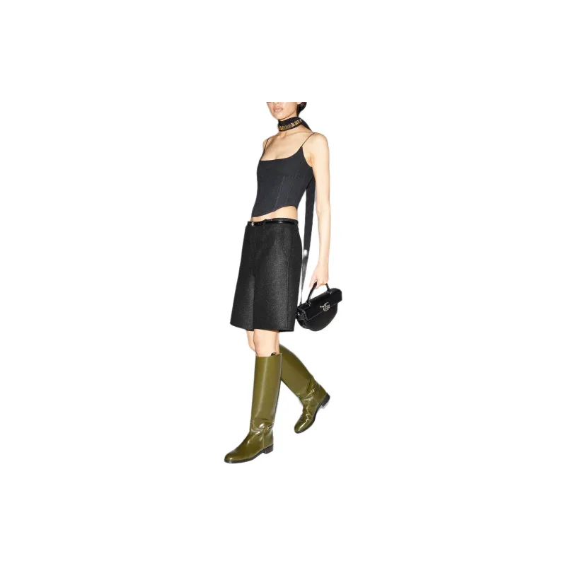 GUCCI FW24 Casual Shorts Women's Dark Gray-3