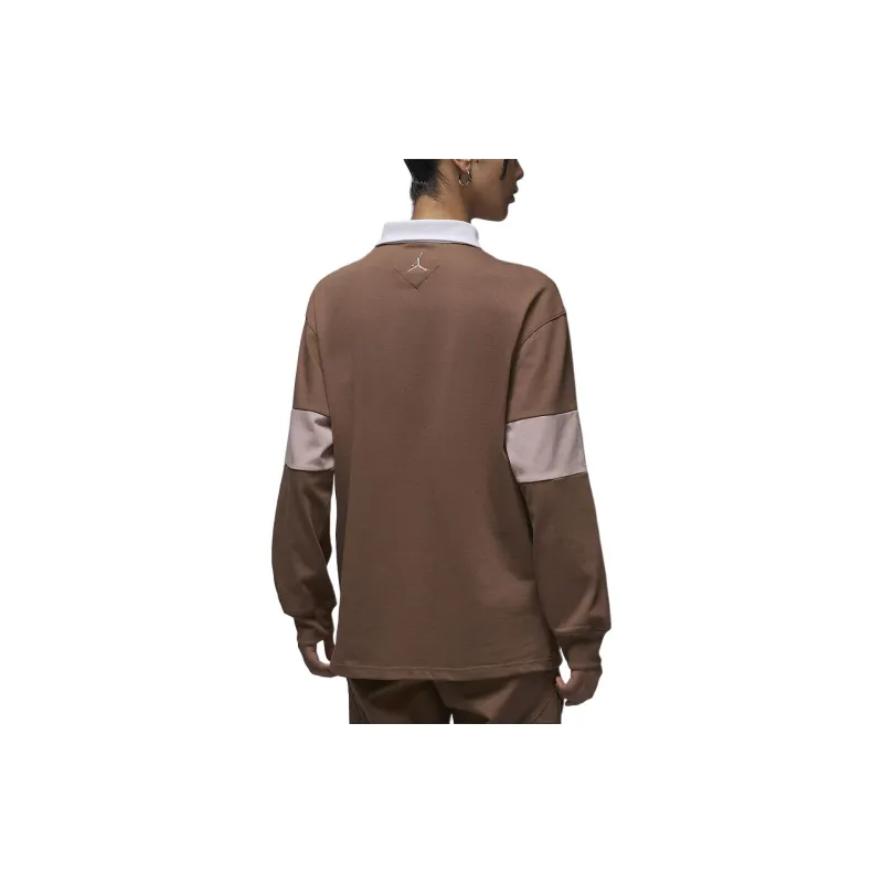 Jordan Polo Shirt Women's Antique Brown/Oxford Pink/White-1