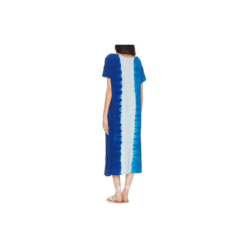FREE PEOPLE Short-Sleeved Dresses Women's Blue-2