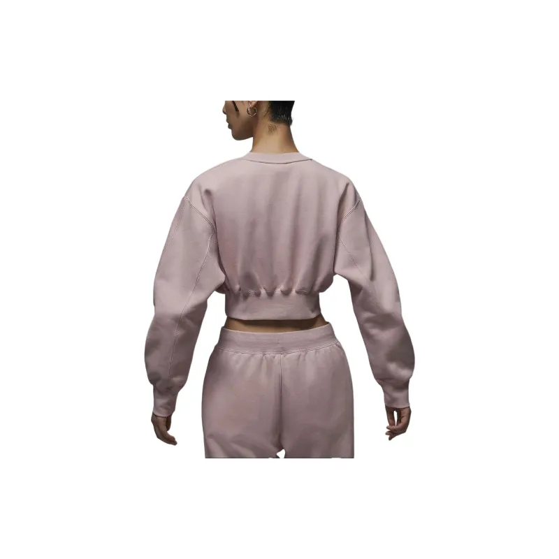 Jordan Flight Fleece Sweatshirt Women's Oxford Pink-1