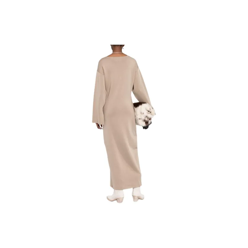 NANUSHKA Button-front Knitted Maxi Dress-2