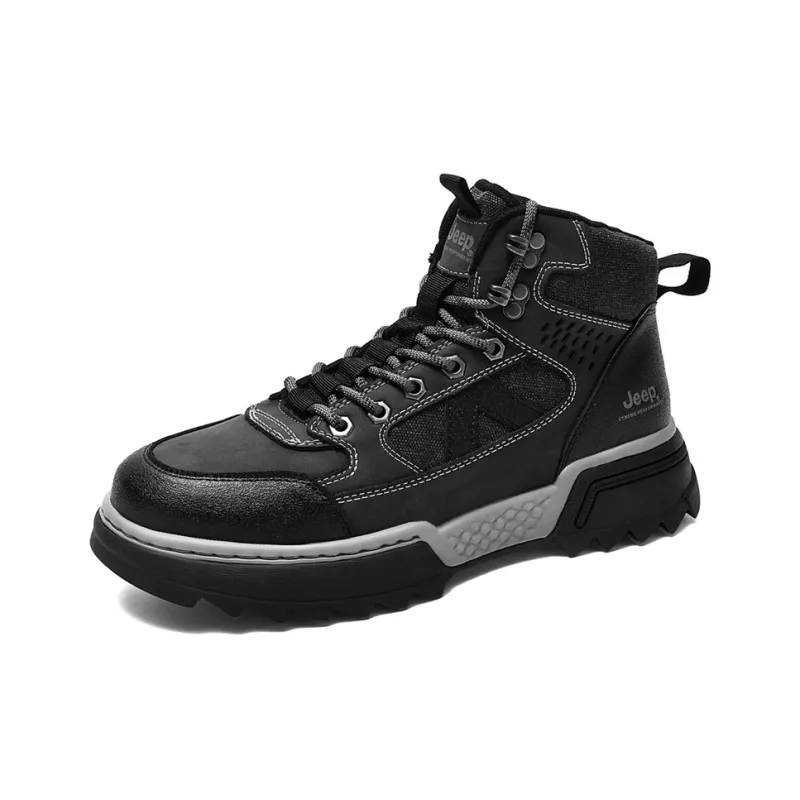 Jeep JEEP Anti-Slip Wear-Resistant High-Top Hiking Shoes Men's-12
