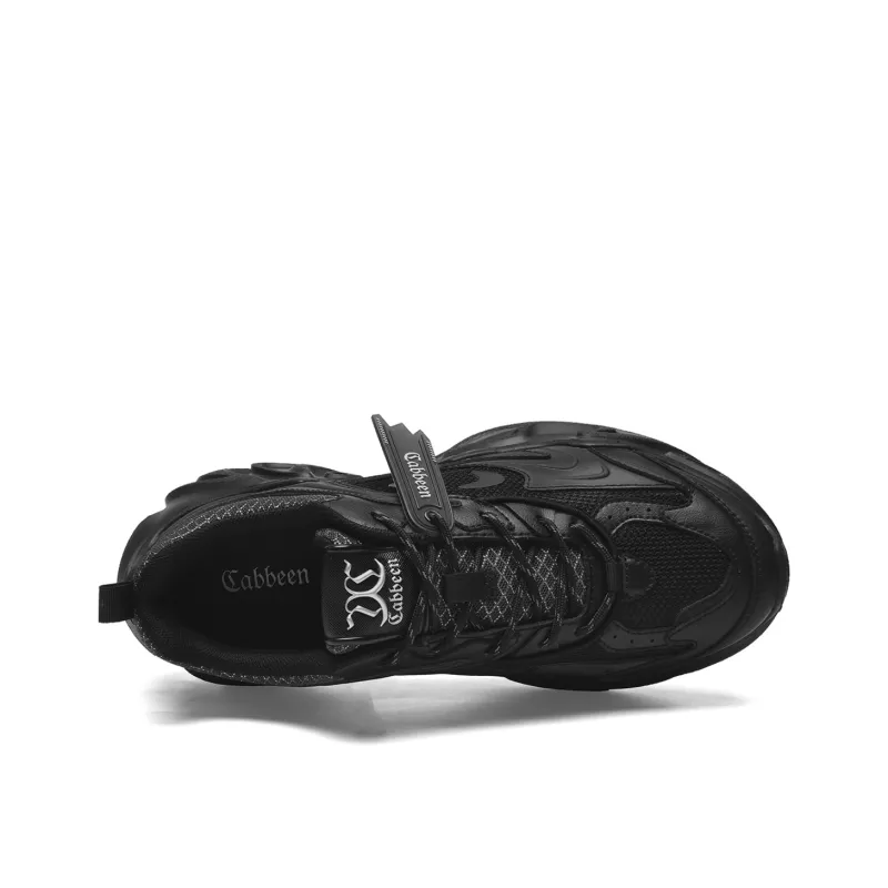 Cabbeen Wear-Resistant Height Increasing Low-Top Chunky Sneakers Men's-3