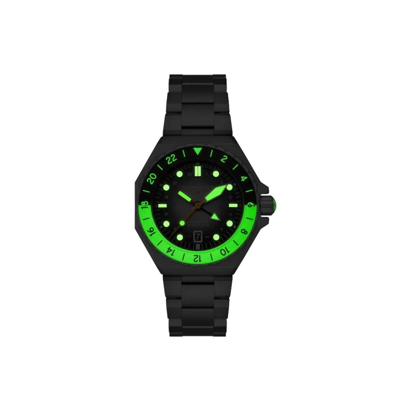 SPINNAKER Wrist Watch Automatic Mechanical Movement Stainless Steel Strap Black Dial Men's Watches-2