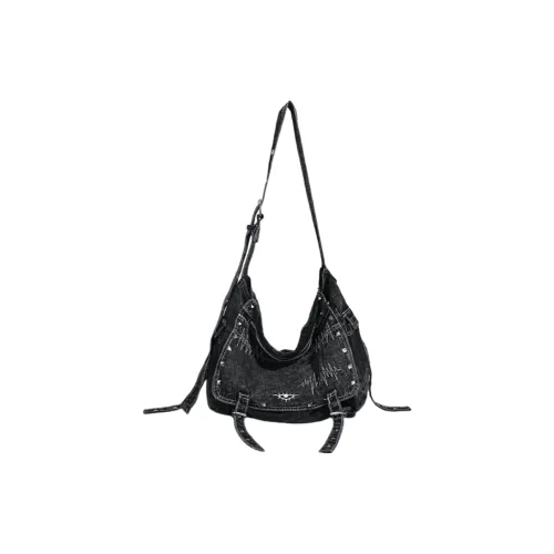 NOMK Denim Shoulder Bag Regular Women's Black