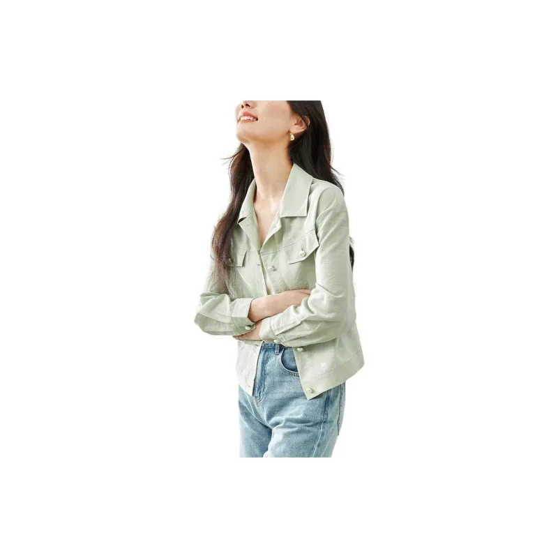 VIMLY Shirts Women's Green-1