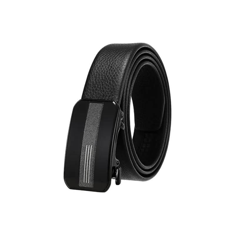 CARTELO Top Grain Cow Leather Belts Men's Width 3.5cm Gift Box Set-0