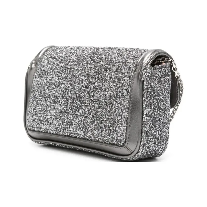 Roger Vivier Fabric Crossbody Bag Shoulder Bag Women's Medium Gray-1