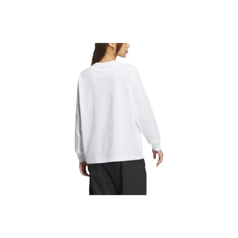 Adidas Clothing Drop Shoulder Sleeve T Shirt Women's White-2