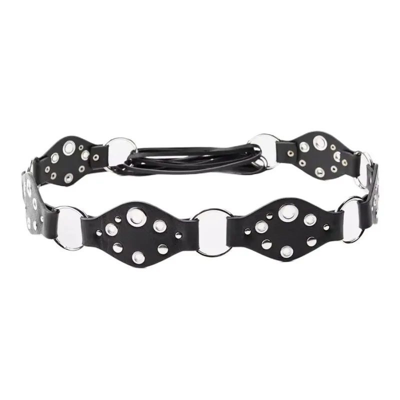 ZARA Cow Leather Leather Belts Women's Black --0