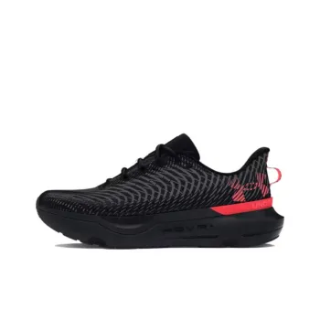 Under Armour Infinite Pro Cushioned Slip Resistant Low Top Running Shoes Men's Black Red