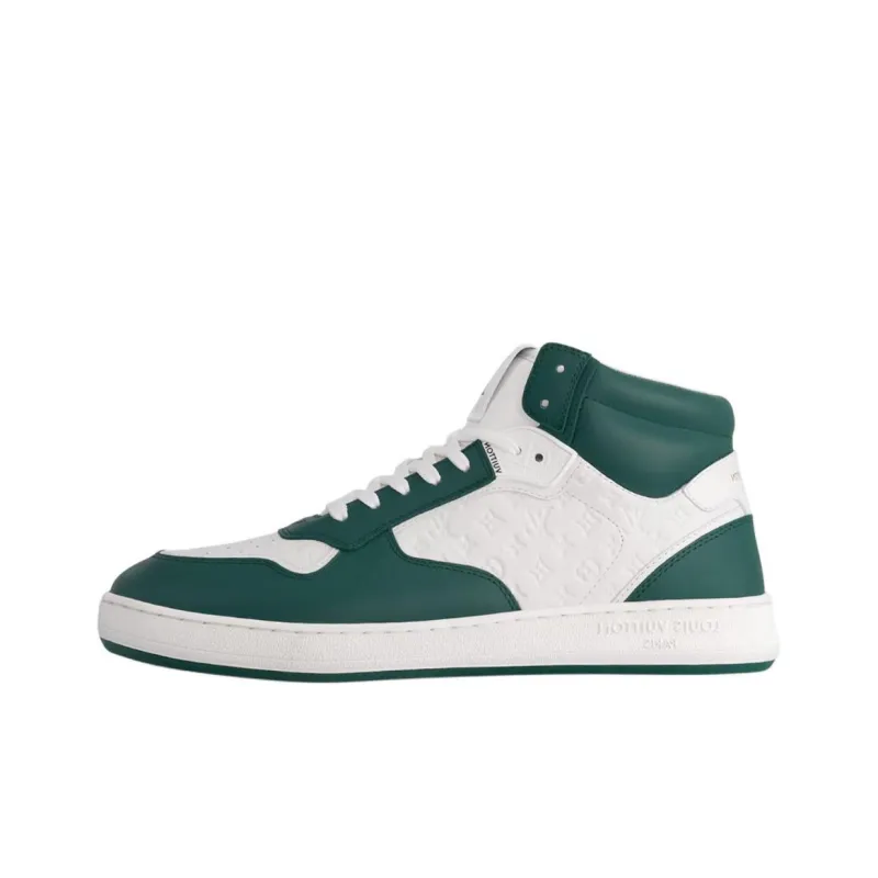 LOUIS VUITTON Stadium Low Top Skateboard Shoes Women's Green-0