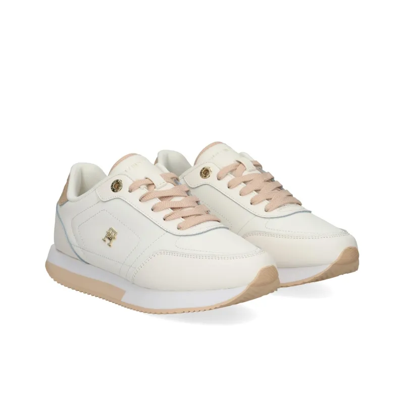 Tommy Hilfiger Low Top Casual Shoes Women's White Pink-2