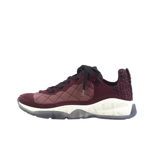 CHANEL Low-Top Casual Shoes Women's Burgundy