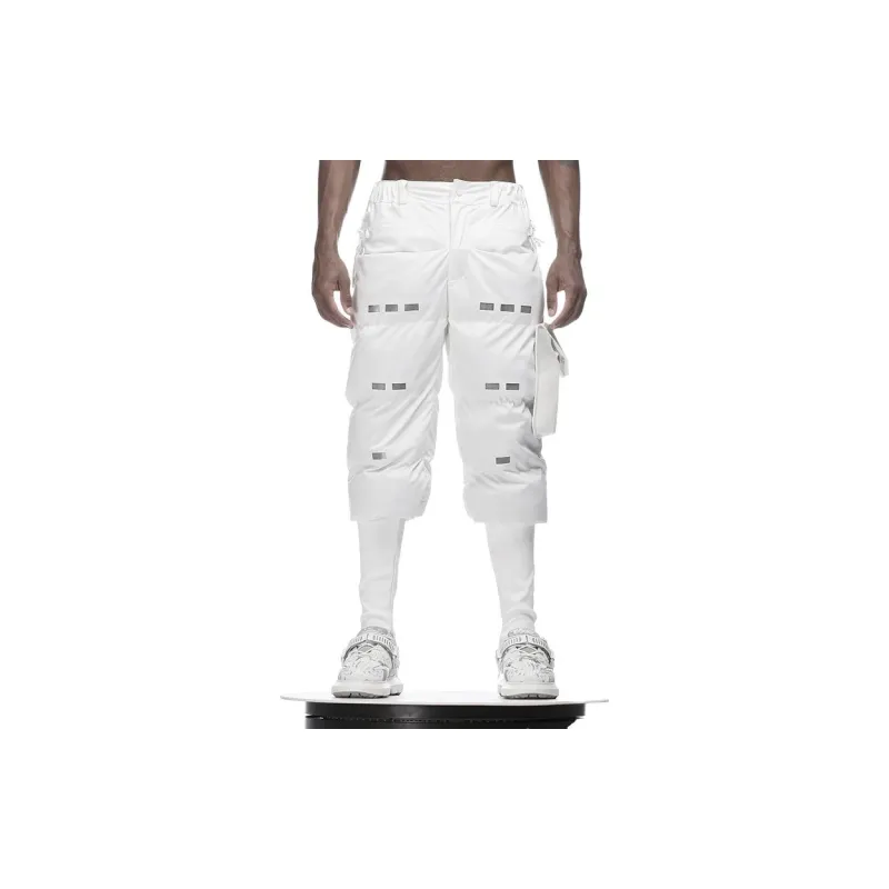 NORVINCY Winter Zip Pocket Skiing Loose Fit Casual Pants Trendy Unisex-9