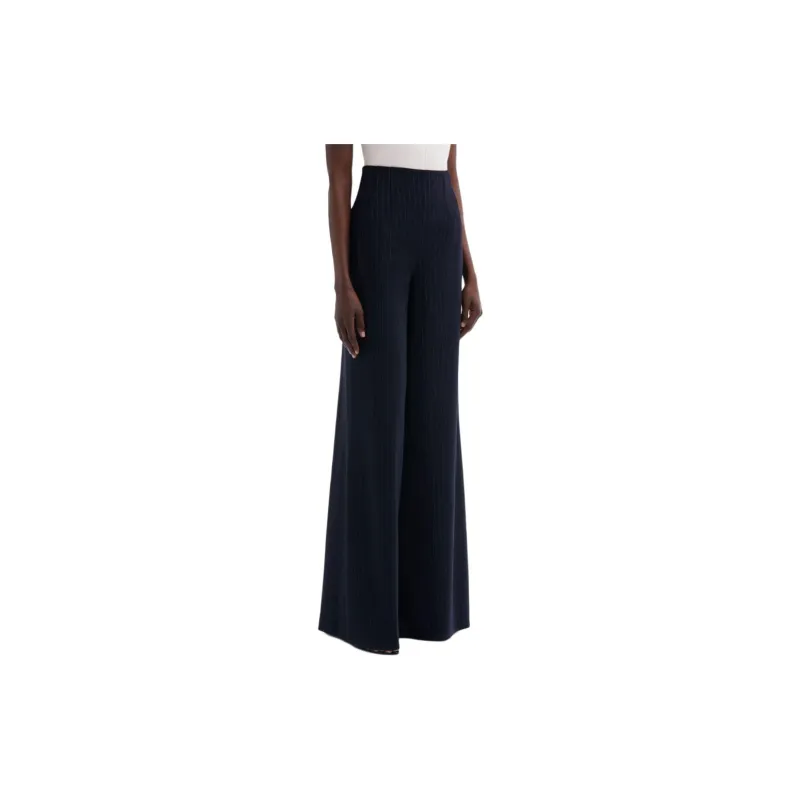 Oscar De La Renta Vertical-stripe Wool-blend Trousers-3