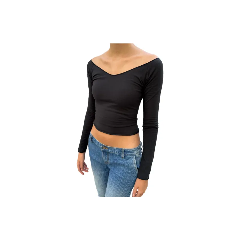 Brandy Melville Shirt Women's Black-1