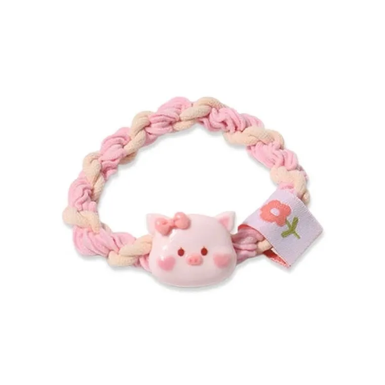 GIRATI Fabric Resin Hair Tie Women's-5
